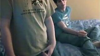 Hot gay sex Trace has the camera in hand as Kyle, Nathan and James porn video